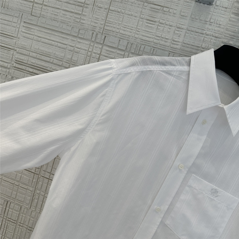Ce1i*e yarn-dyed sky blue striped shirt replicas clothes
