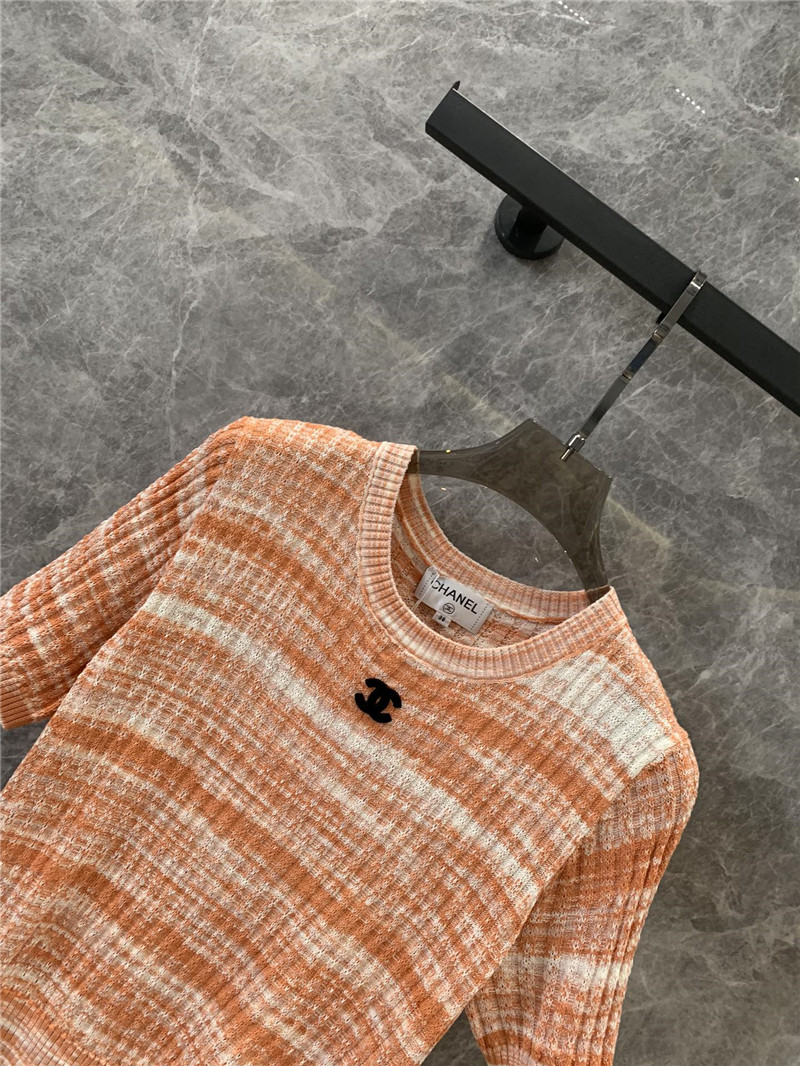 Ch**el versatile short-sleeved knitted top replica clothing sites