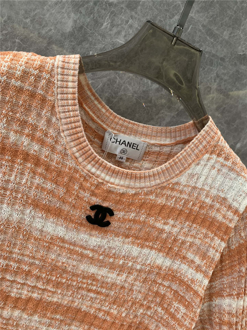 Ch**el versatile short-sleeved knitted top replica clothing sites
