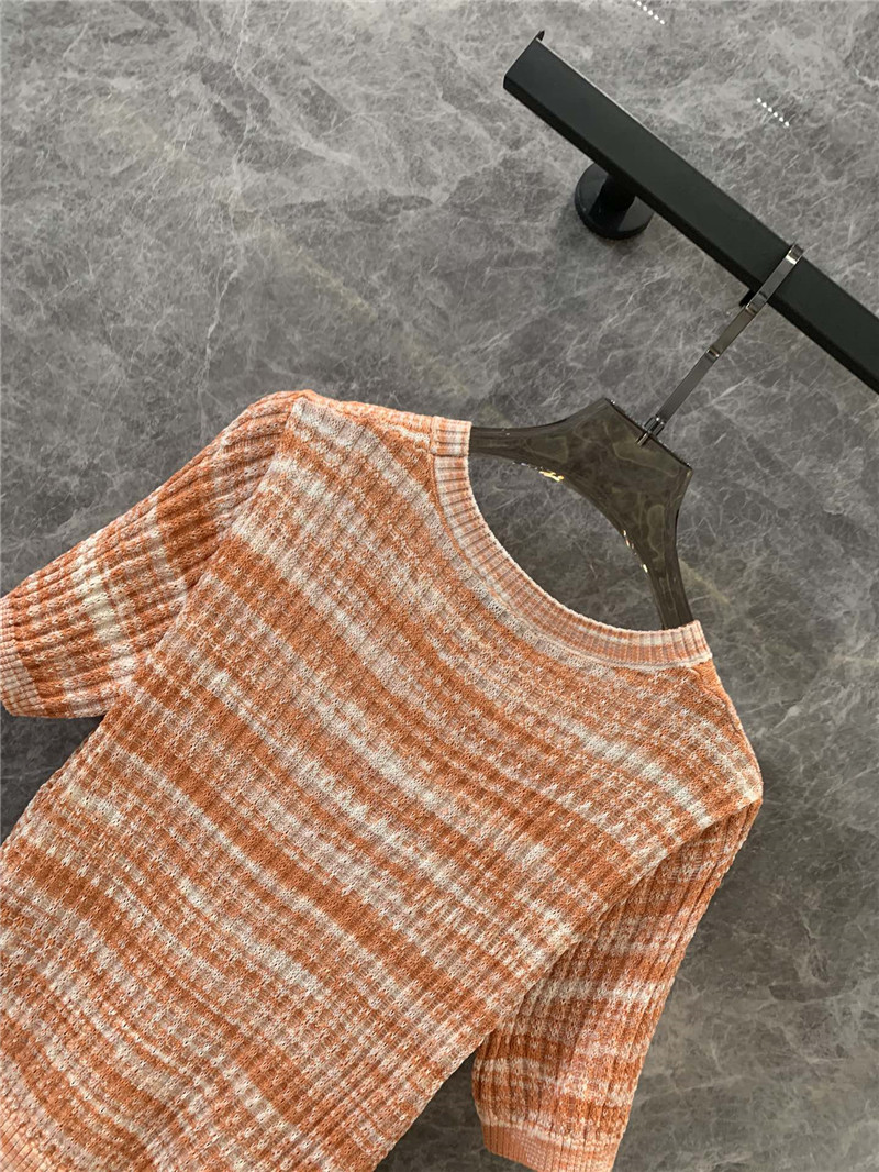 Ch**el versatile short-sleeved knitted top replica clothing sites