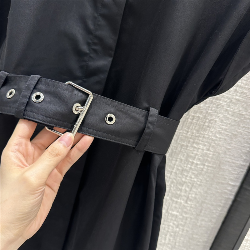 D10r small collar waist long dress replica clothes