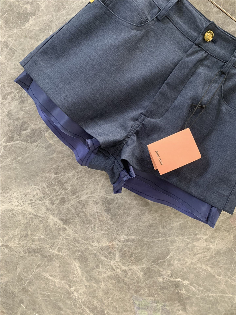 M1um1u straight shorts replica clothes