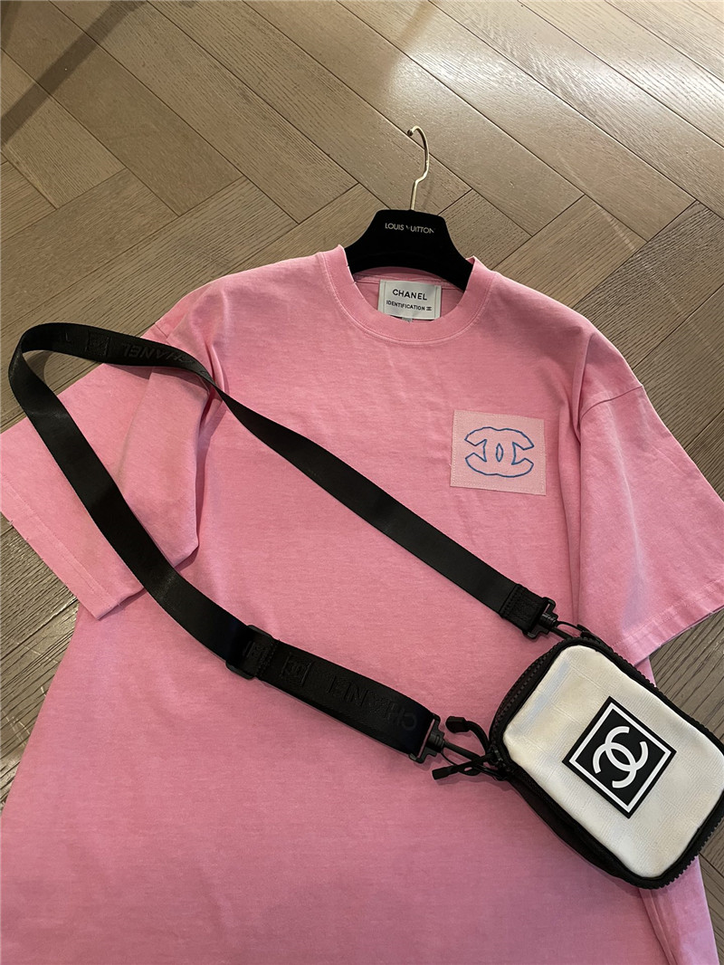 Ch**el new pink short sleeve replica d&g clothing