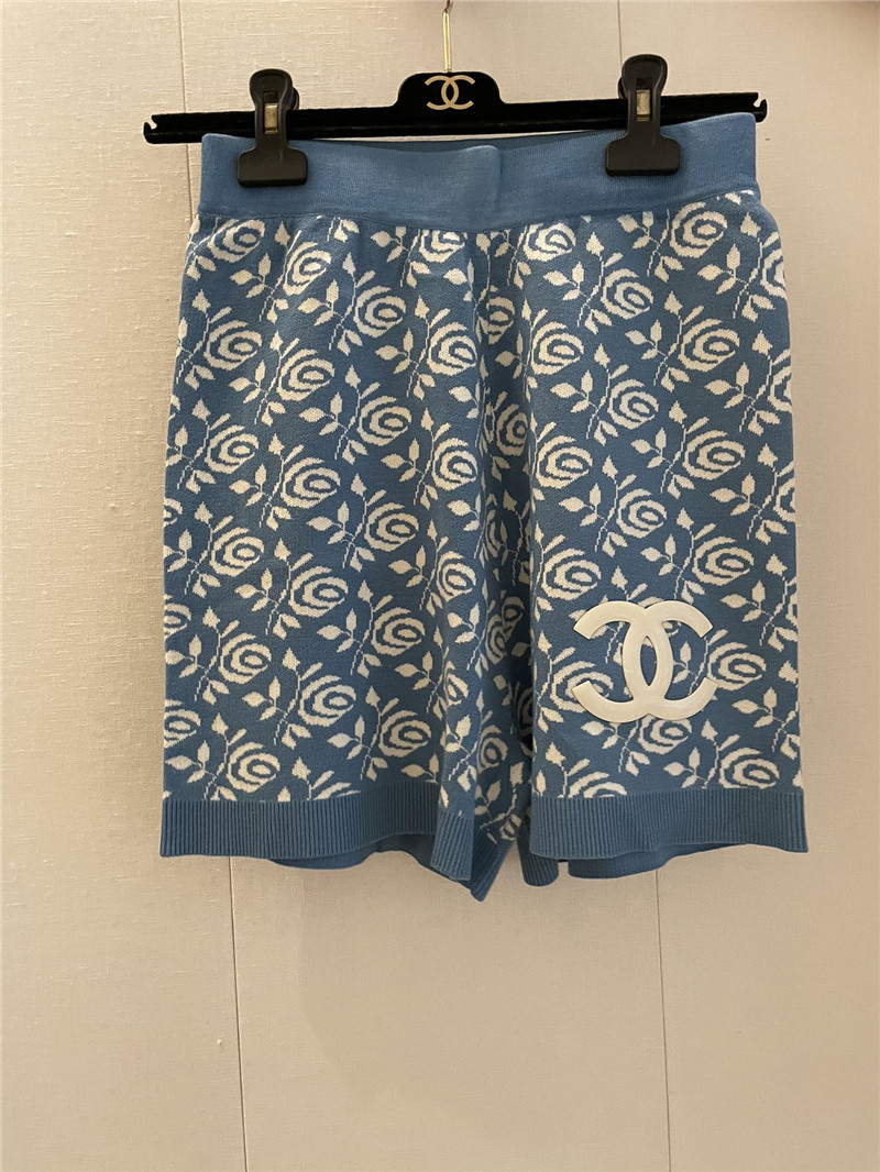 Ch**el new knitted shorts replica designer clothes