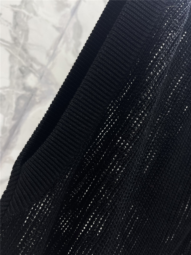 l0vis Vvtt0n lv hollow chain sleeveless knitted vest replica clothing