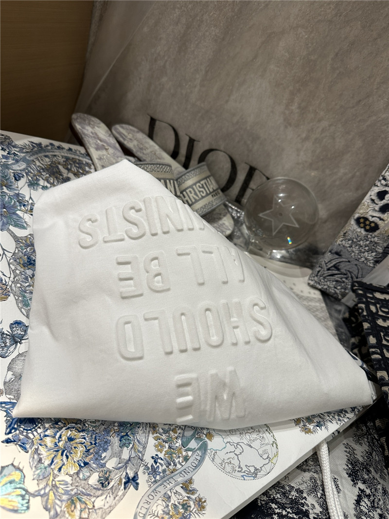 D10r three-dimensional letter t-shirt replica d&g clothing