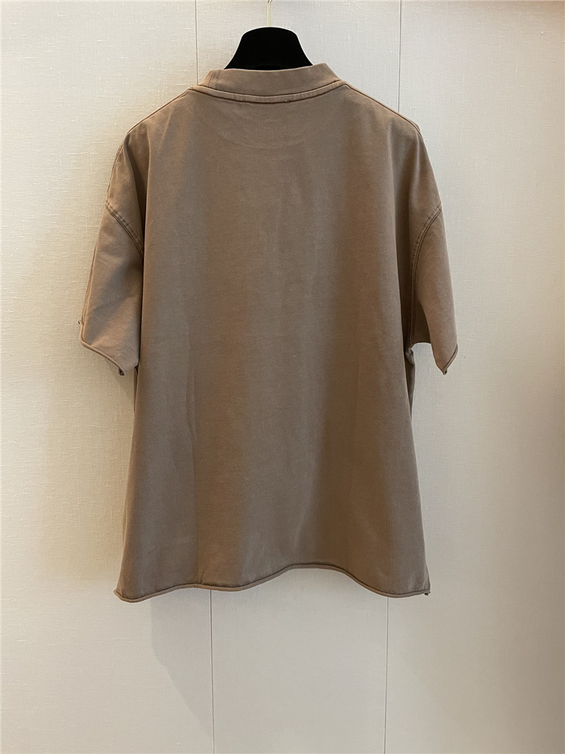 Ch**el new khaki short-sleeved replica clothes