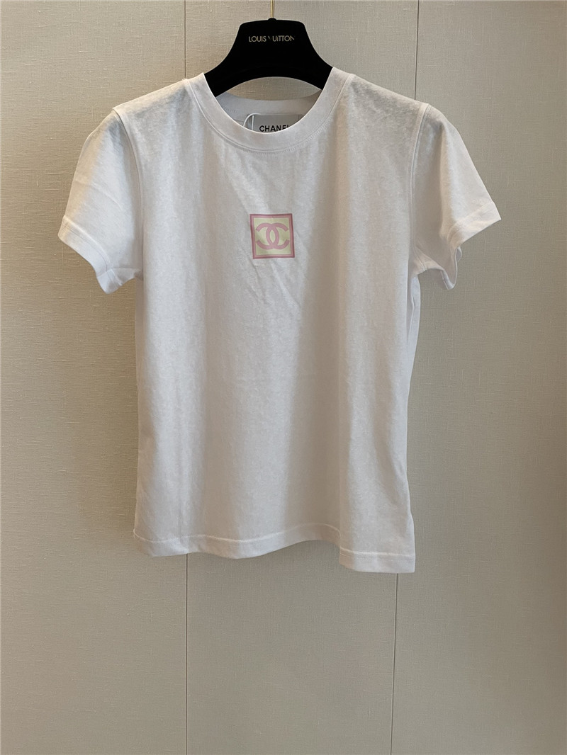 Ch**el new round neck short sleeve replica clothing