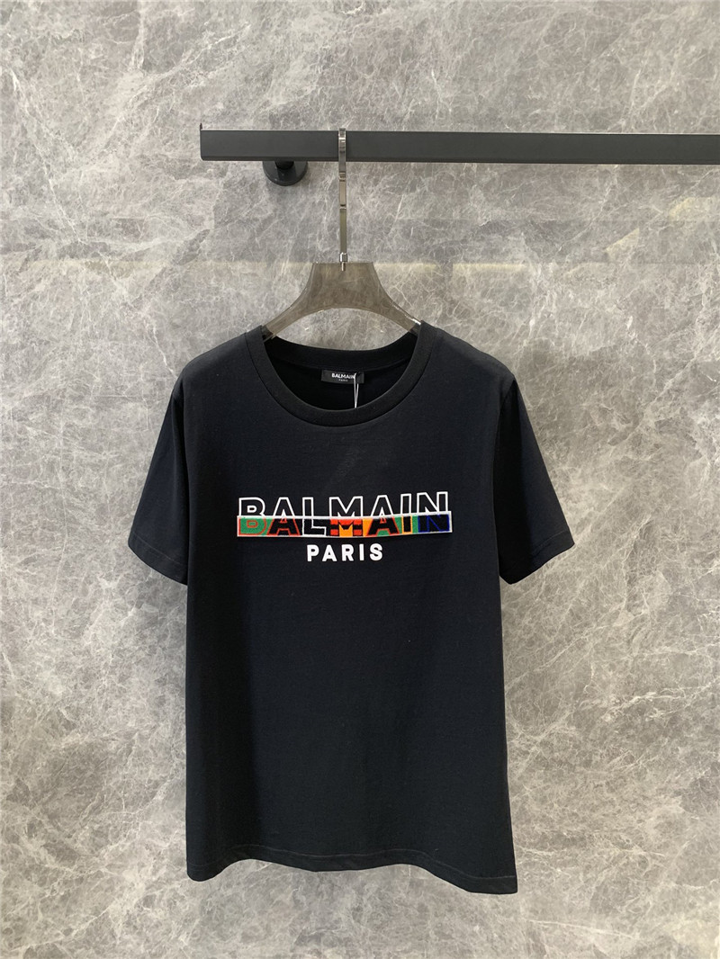 Balmain short-sleeved crew neck T-shirt replica clothing sites