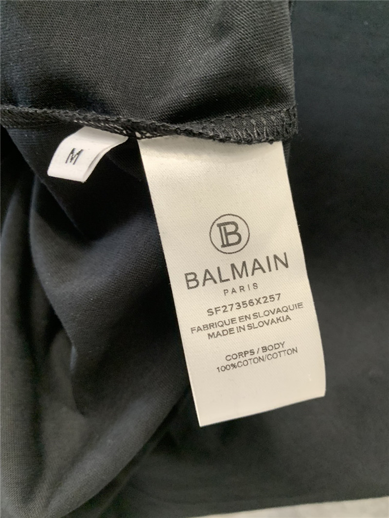 Balmain short-sleeved crew neck T-shirt replica clothing sites