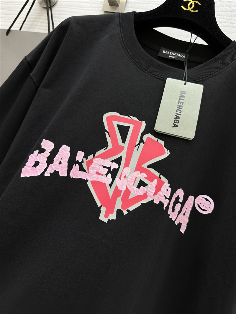Ba1en*iaga printed short-sleeved t-shirt replica clothes