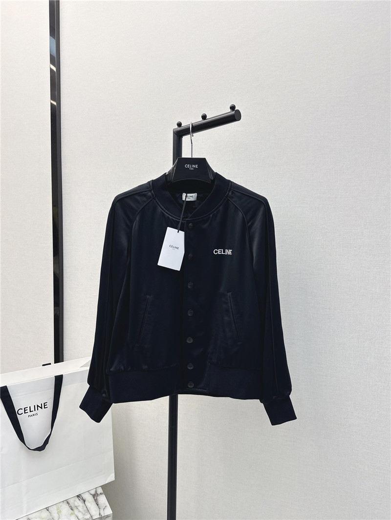 Ce1i*e letter embroidered baseball jacket replica clothing