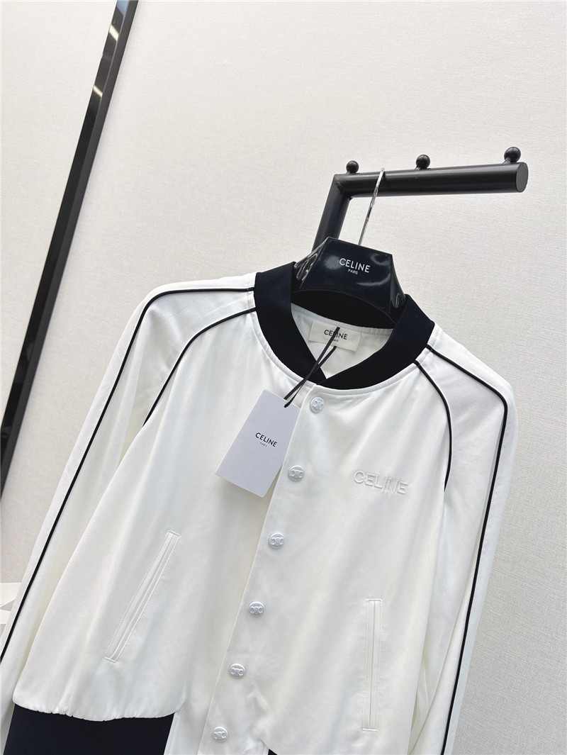 Ce1i*e letter embroidered baseball jacket replica clothing