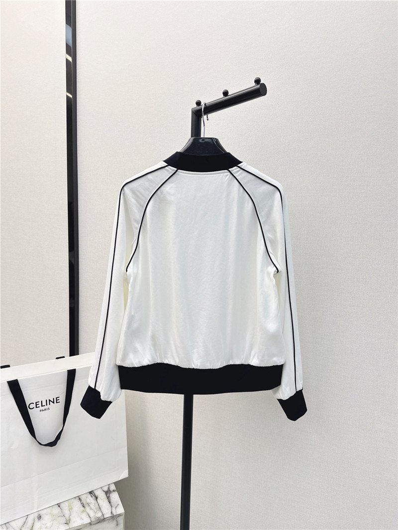 Ce1i*e letter embroidered baseball jacket replica clothing