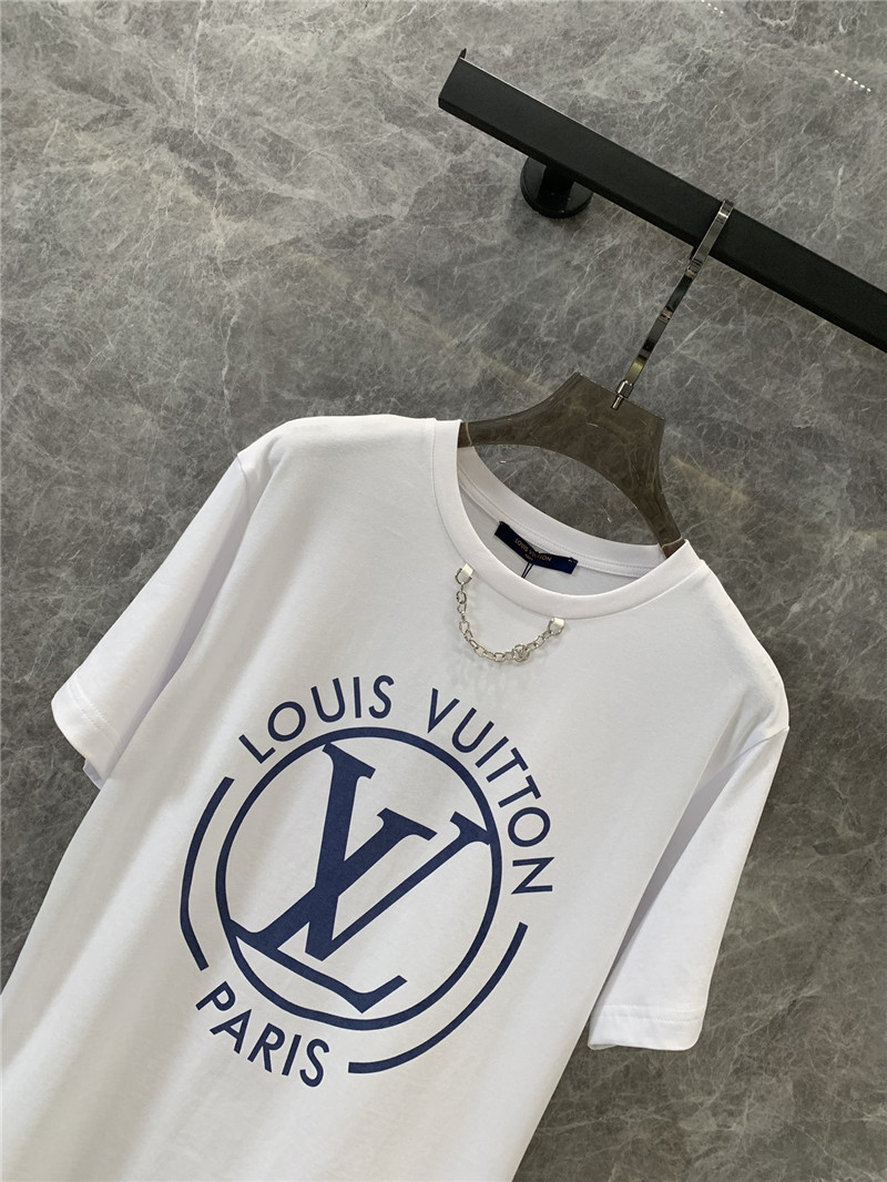 l0vis Vvtt0n lv chest logo print short sleeve t-shirt replica clothes
