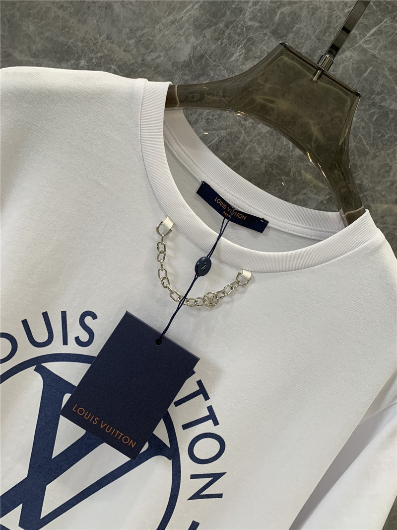 l0vis Vvtt0n lv chest logo print short sleeve t-shirt replica clothes