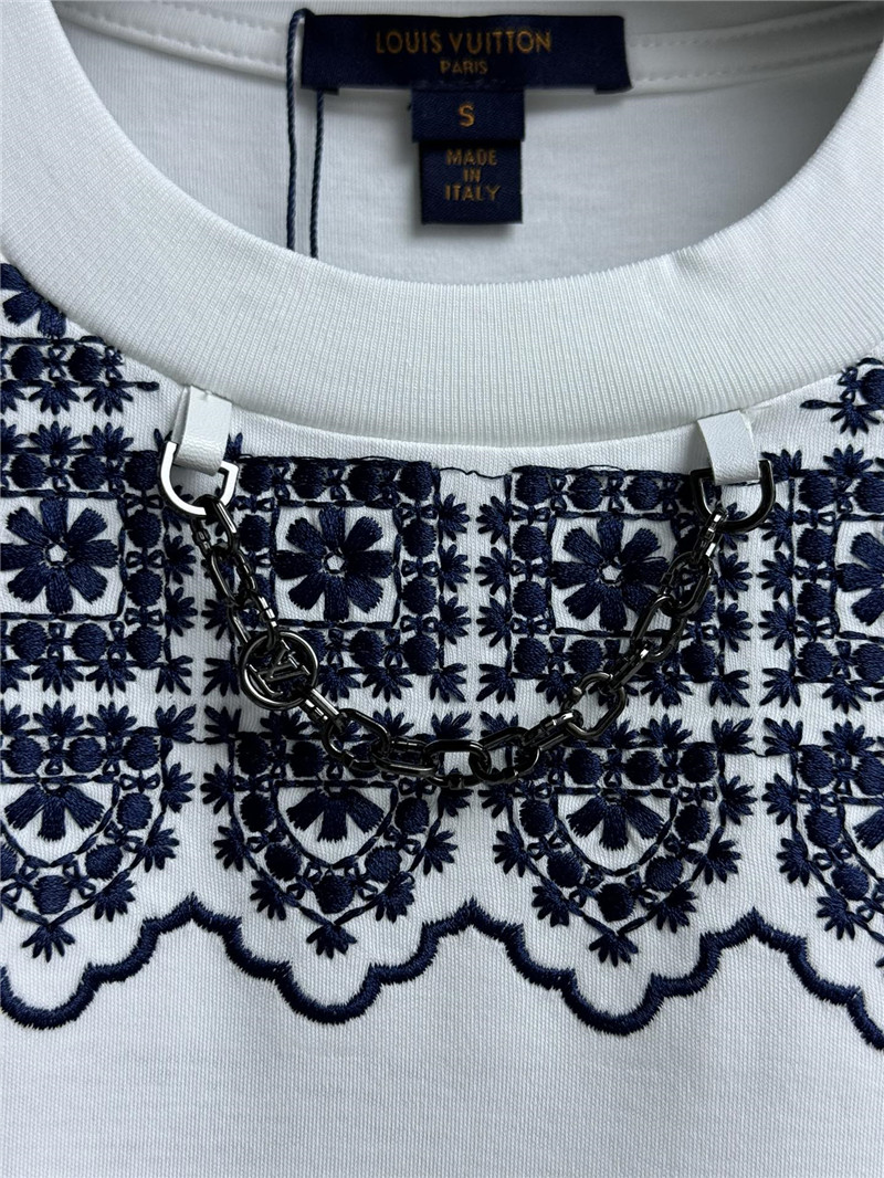 M1um1u floral embroidered cropped t-shirt replica clothing