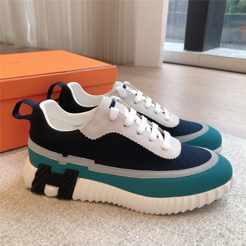 H**me5 tan leather bouncing sneakers sale