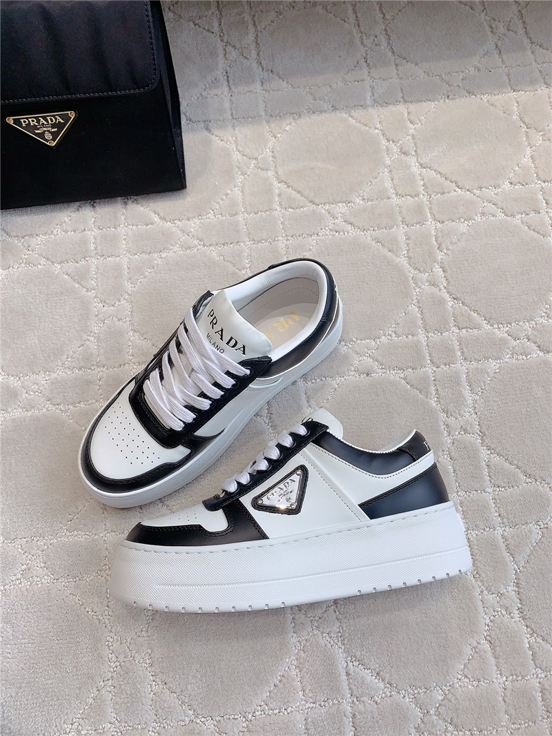 Pra*a triangle-logo lace-up sneakers