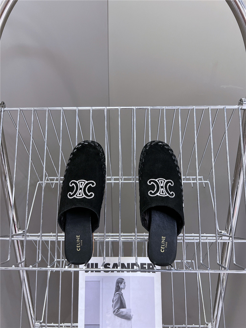 Ce1i*e marlou triomphe mule in black suede