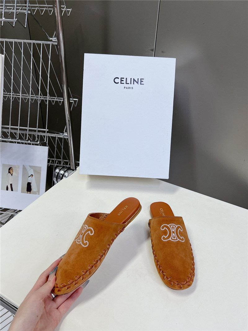 Ce1i*e marlou triomphe mule in brown suede