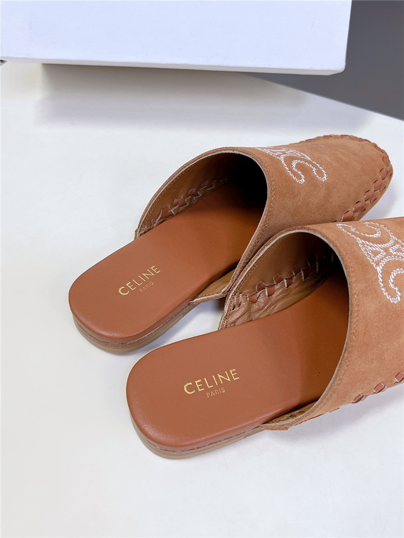 Ce1i*e marlou triomphe mule in brown suede