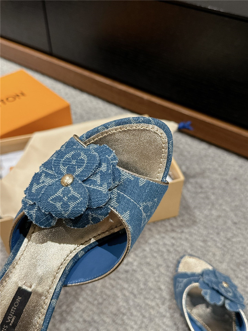 l0vis Vvtt0n denim kitten heels