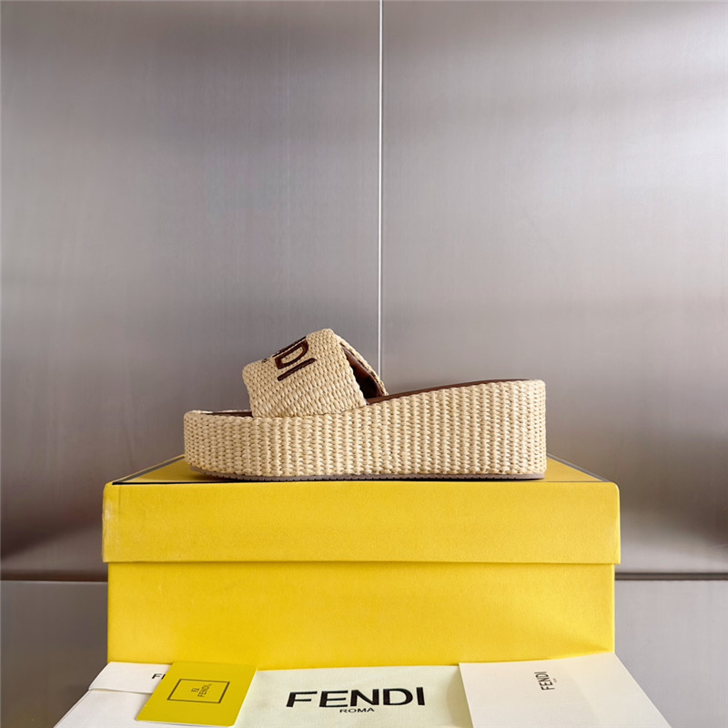 F**di sunshine platform sandals