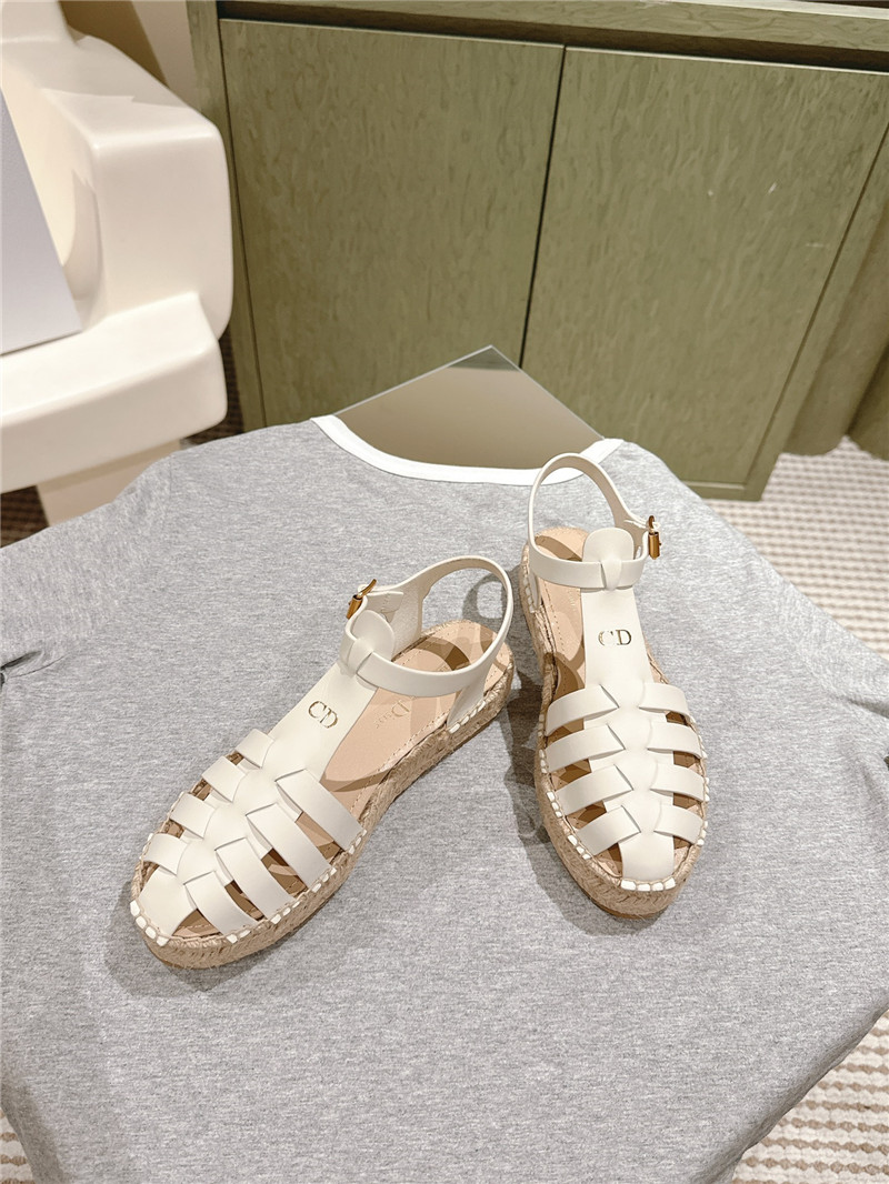 D10r cd espadrille wedge sandals