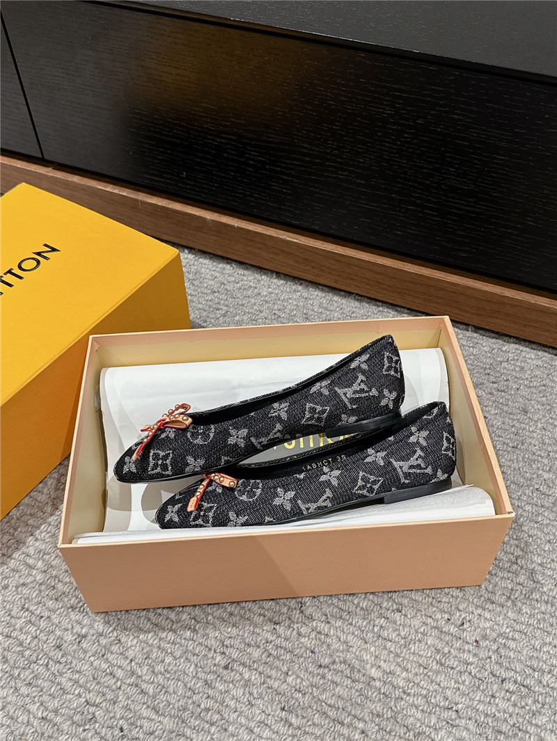l0vis Vvtt0n nina flat ballerina gray