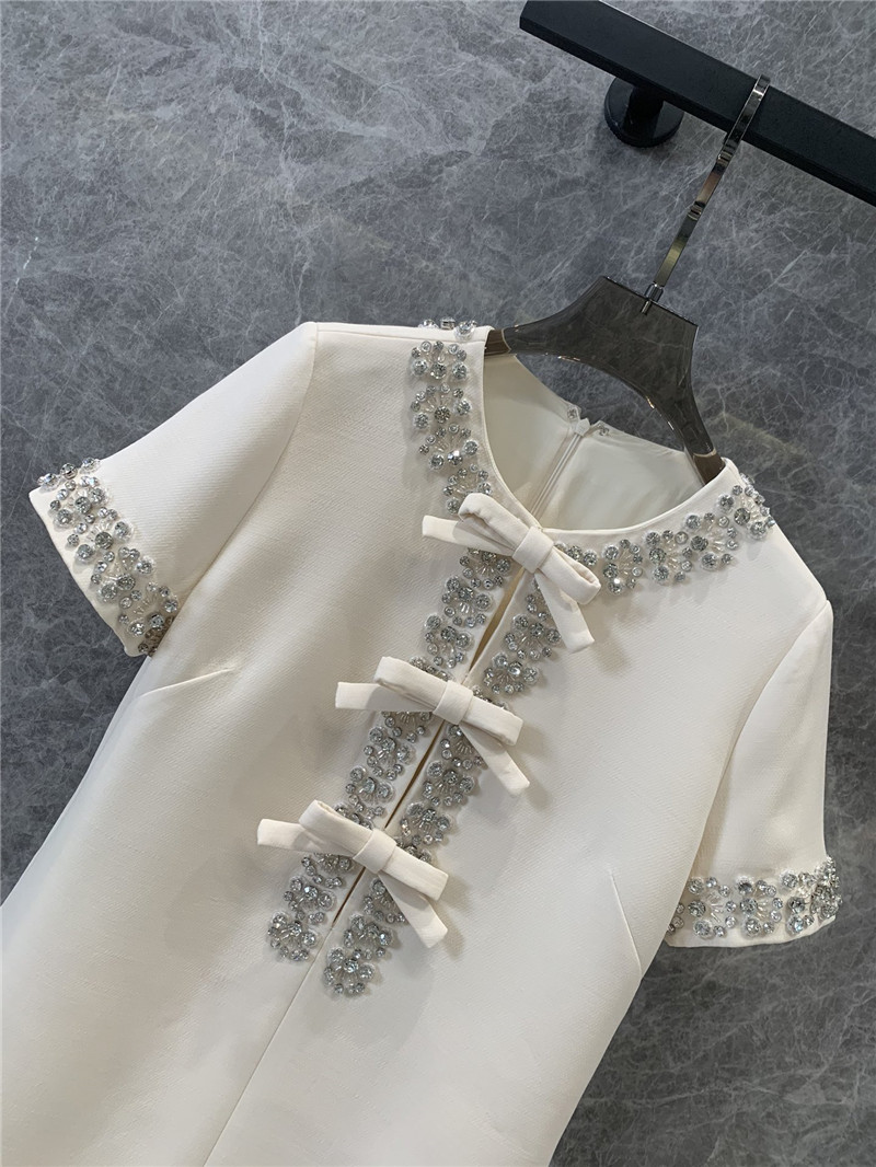 Va1e*ntin0 silk wool beaded dress replicas clothes