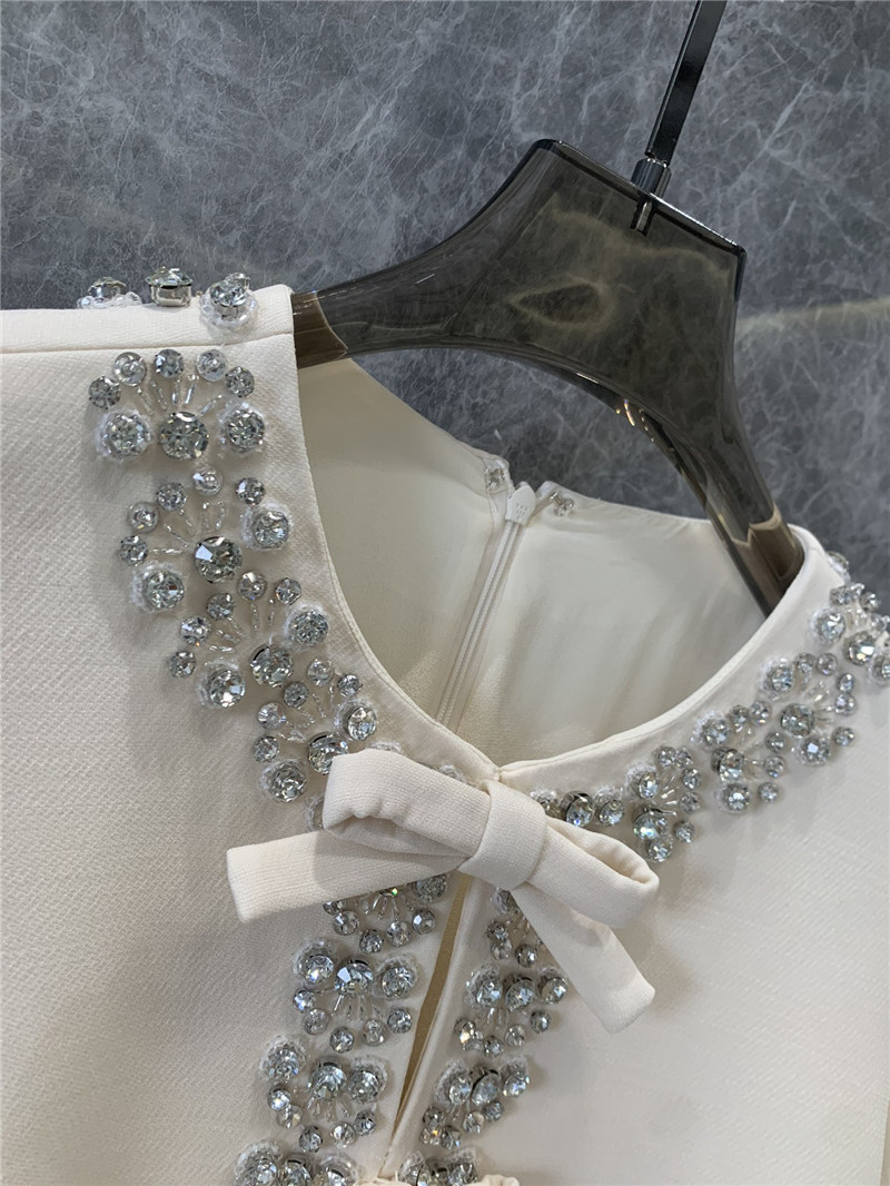 Va1e*ntin0 silk wool beaded dress replicas clothes