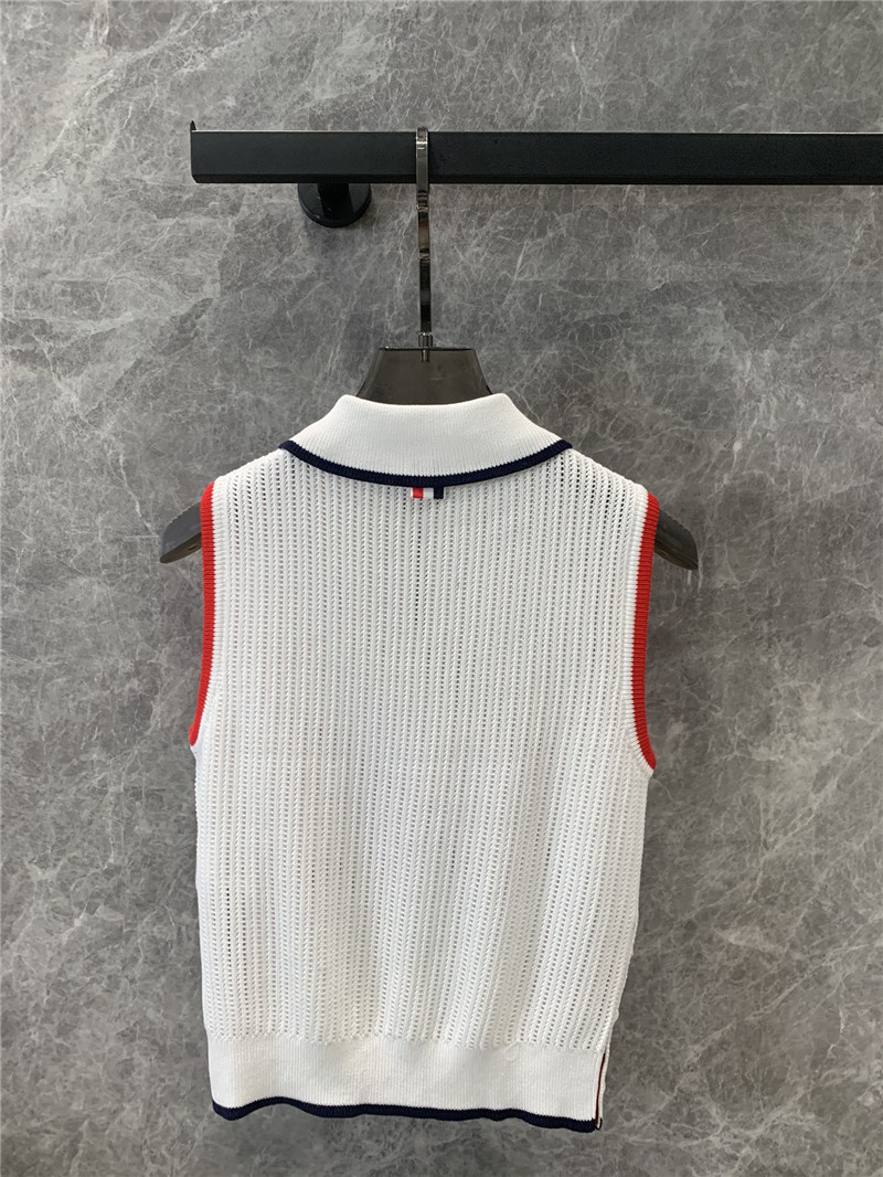 Thom Browne preppy knitted vest replica clothes