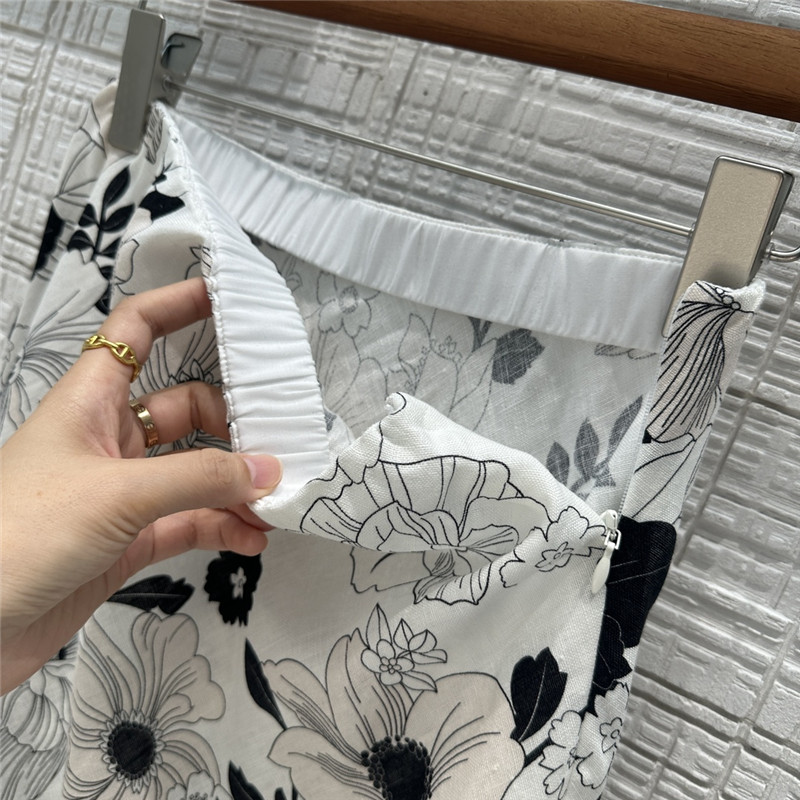 Zimm premium linen cotton A-line maxi skirt replica d&g clothing