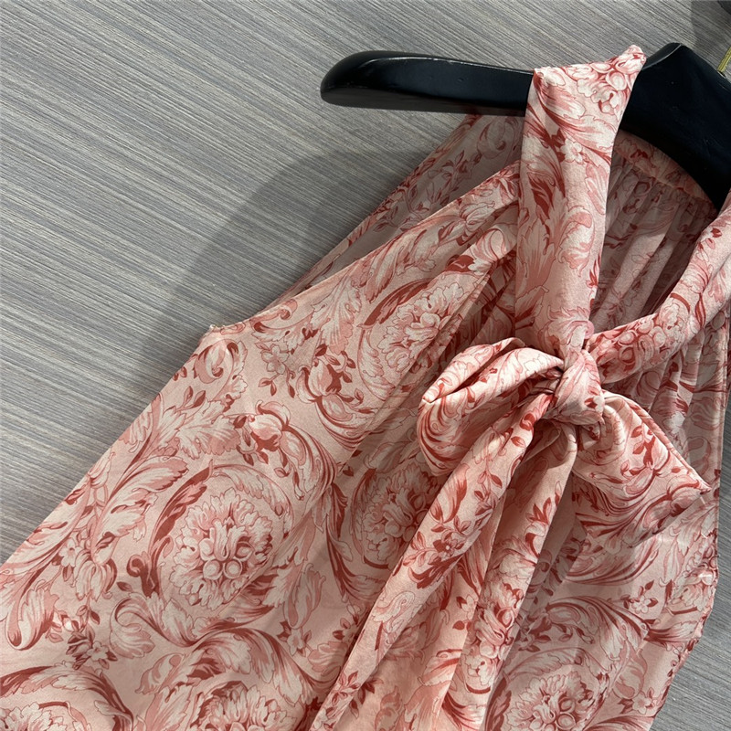 Versace positioning printed silk shirt replicas clothes