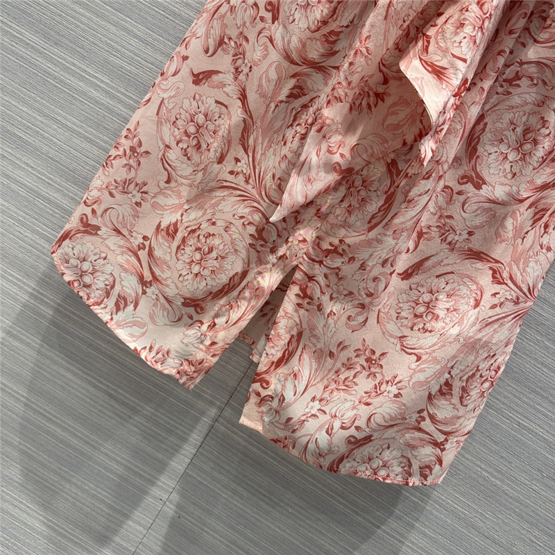 Versace positioning printed silk shirt replicas clothes