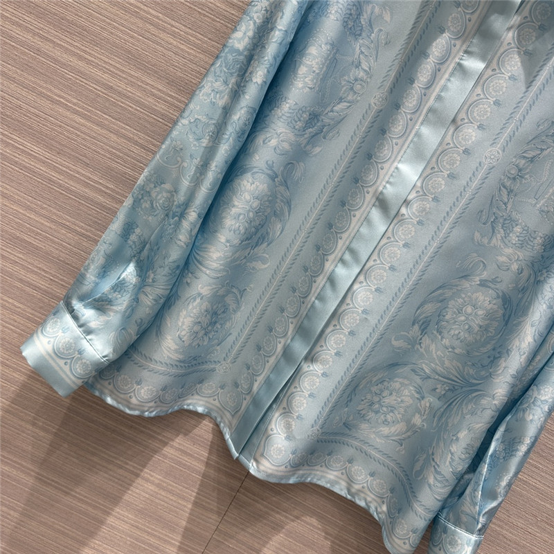 Versace positioning printed silk shirt replica clothing sites