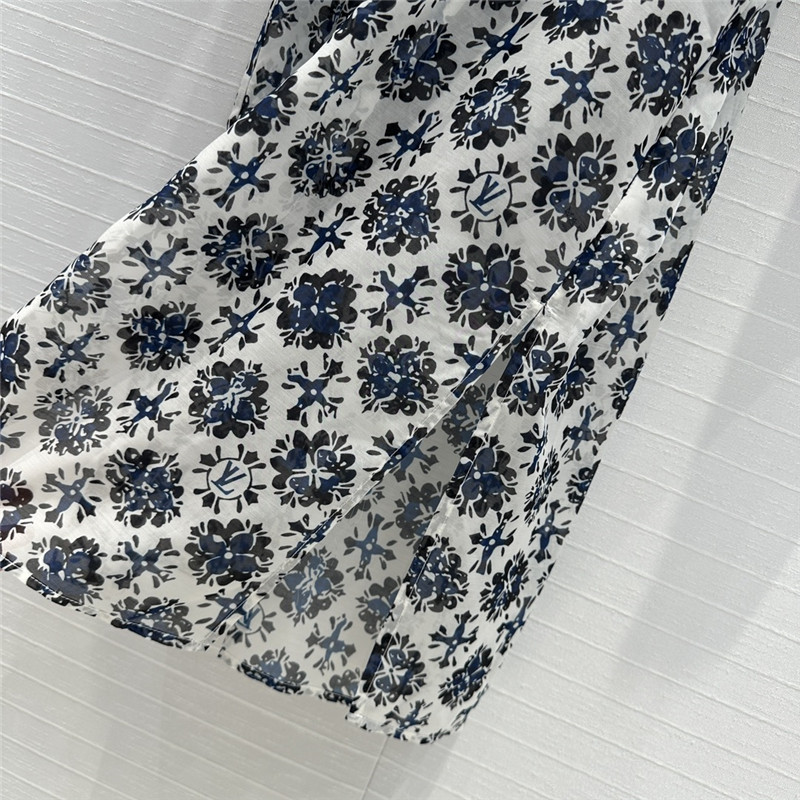 l0vis Vvtt0n lv printed shirt dress replica clothes