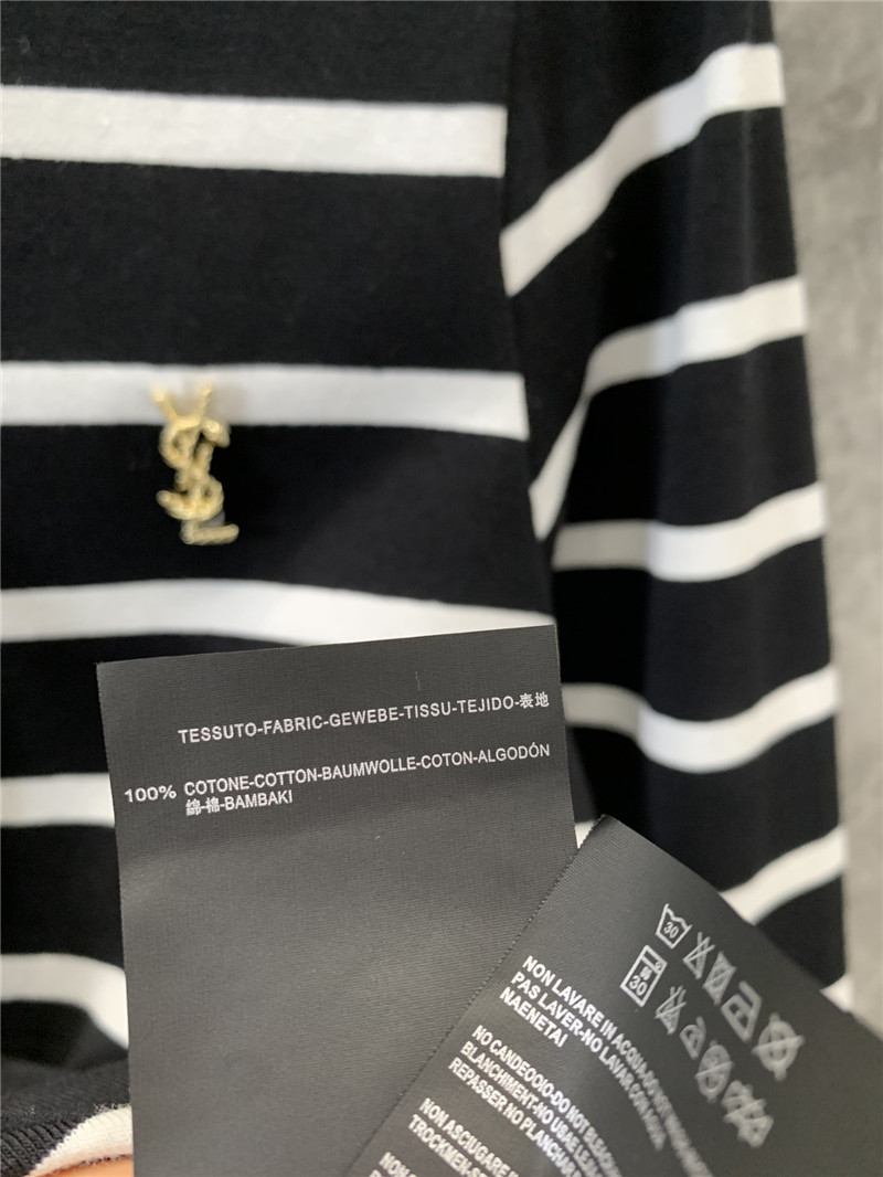 Y51 black and white striped long-sleeved t-shirt replicas clothes