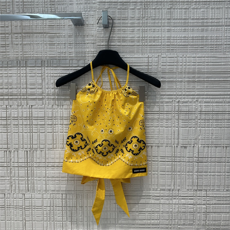 M1um1u backless camisole + miniskirt set replica clothing sites