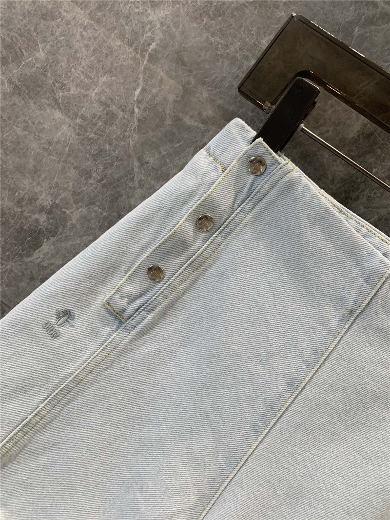 D10r double breasted denim shorts replicas clothes
