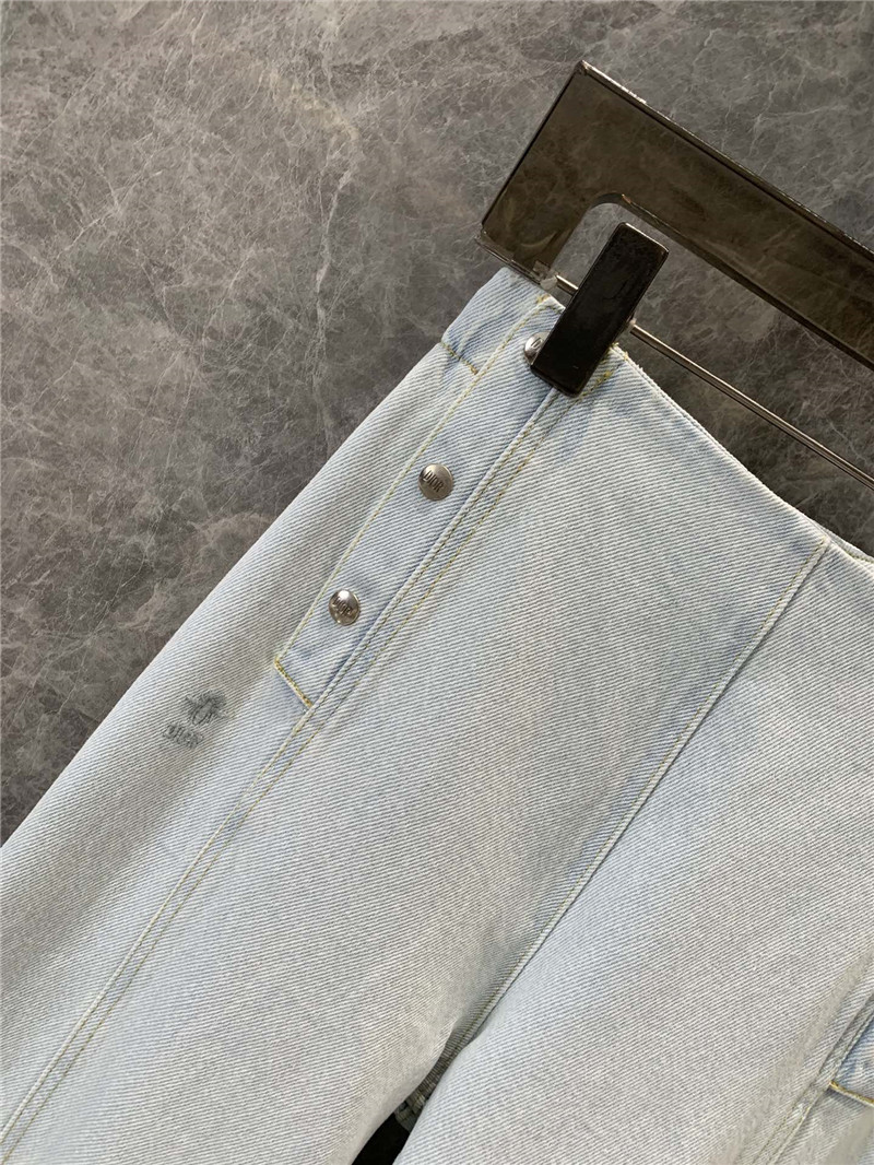 D10r three breasted denim trousers replica clothes