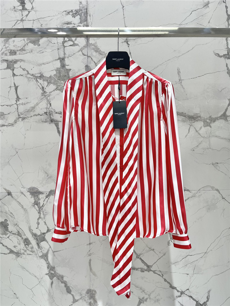 Y51 ribbon silk shirt replica d&g clothing