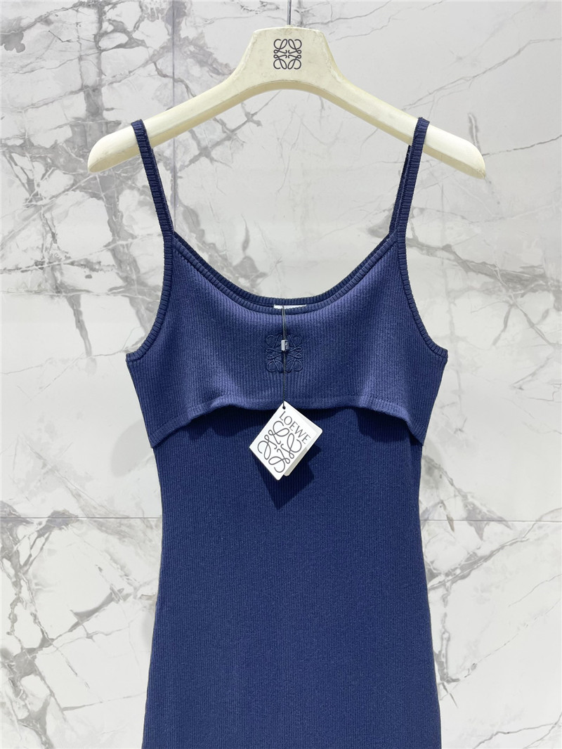 L0ew* embroidered logo suspender dress replica clothing sites