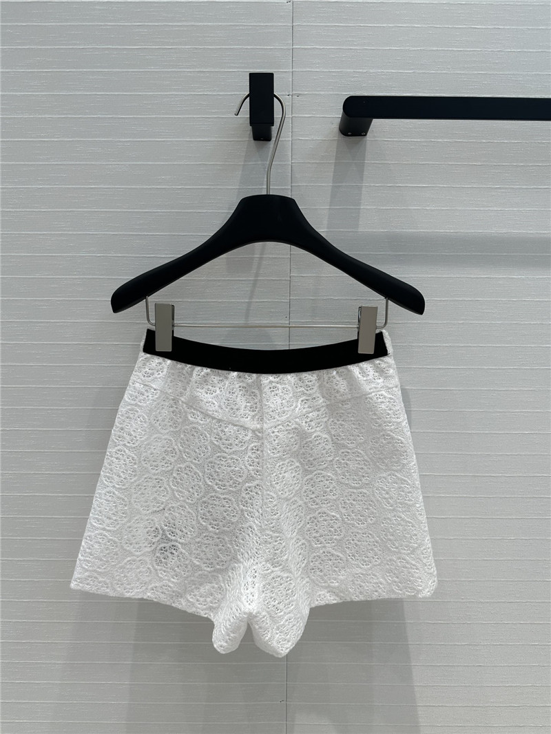 Ch**el double c ribbon waist shorts replica clothing sites