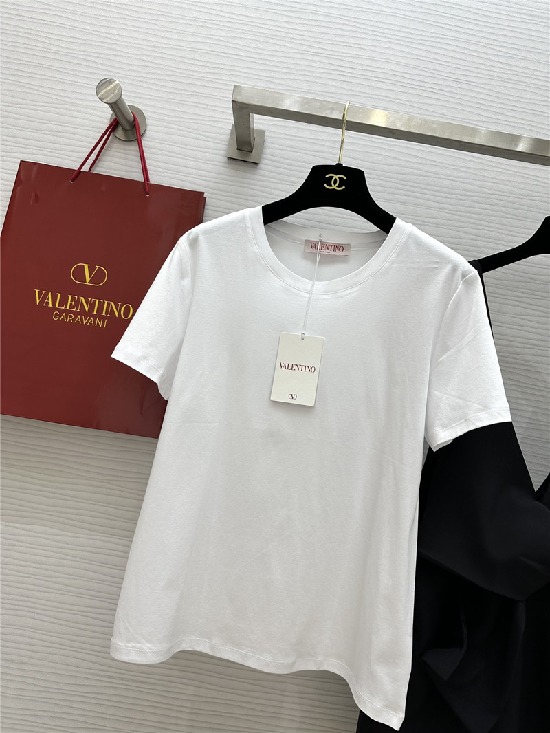 Va1e*ntin0 t-shirt + bow overalls set replica clothes