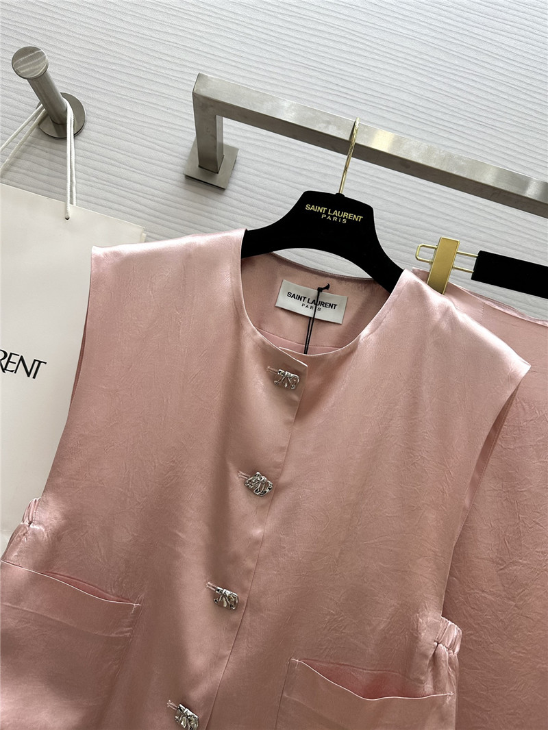 Y51 acetate satin vest dress suit replicas clothes