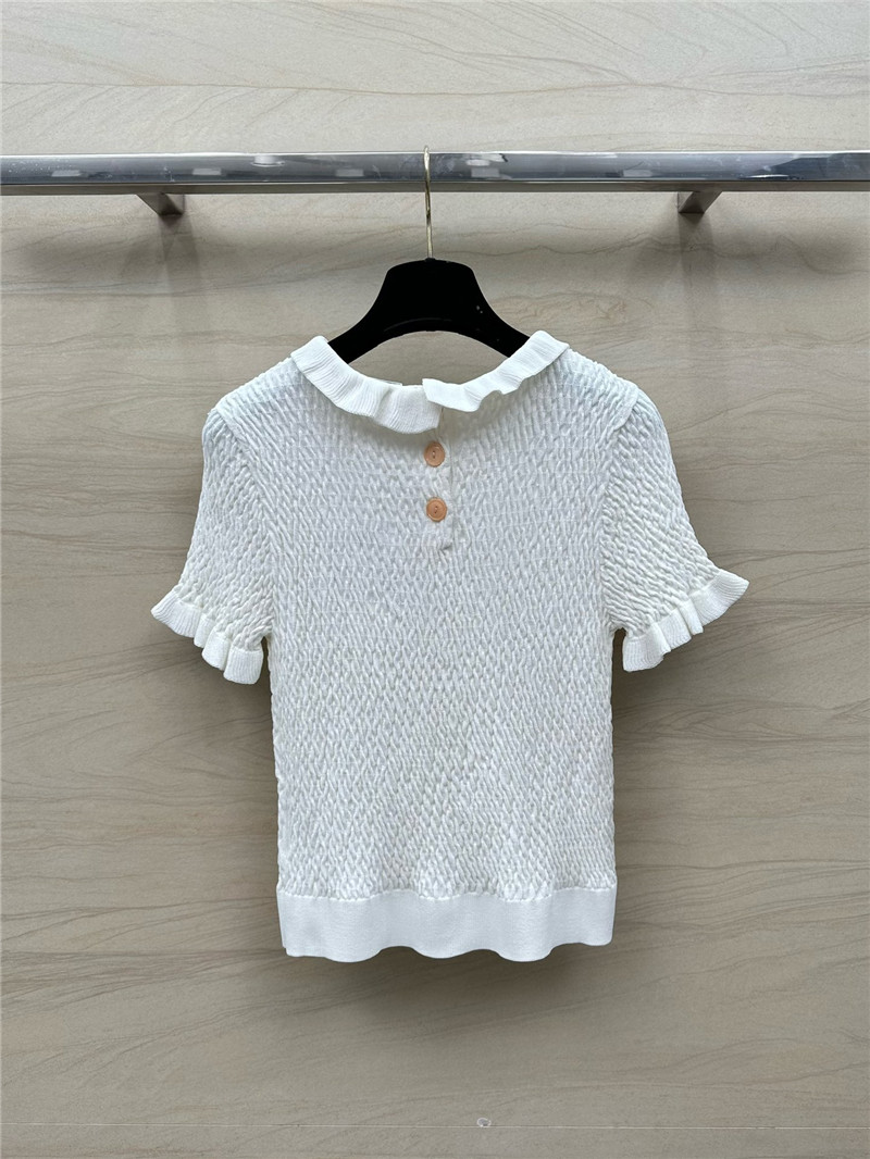 Ch**el woven lace collar small top