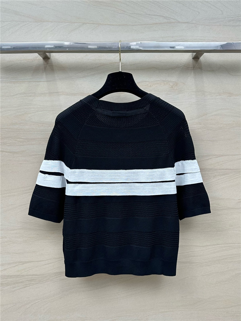 Ch**el celebrity style color matching camellia top replica clothes