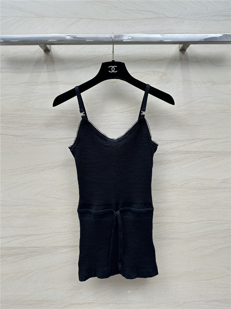 Ch**el waist knitted small camisole replicas clothes
